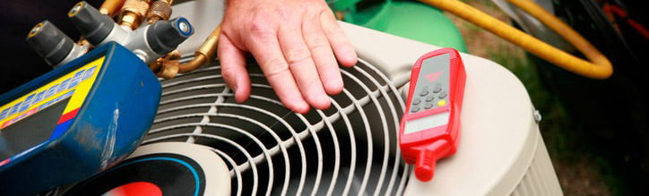 servicing an air conditioner system