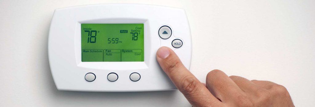 A digital thermostat